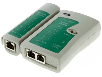 Tester LAN sieci kabli RJ11 RJ45 miernik (0076)