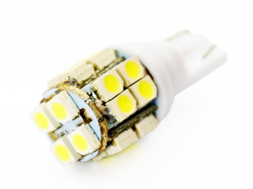 Żarówka 20 diod LED W5W T10 postojówki SMD xenon