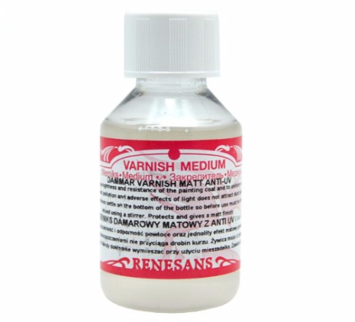 Werniks Damarowy matowy Anti-UV 100ml RENESANS