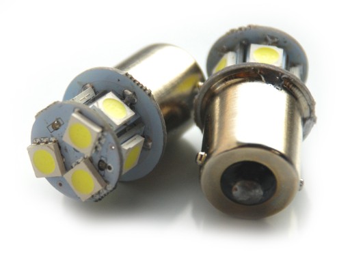 Led 8 SMD 5050 P21W BA15S