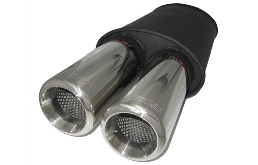 Tłumik sportowy BUZZER SM 2x80 BMW E36 E46 E30 E39 AUDI A3 A4 A6 A8 TT OPEL