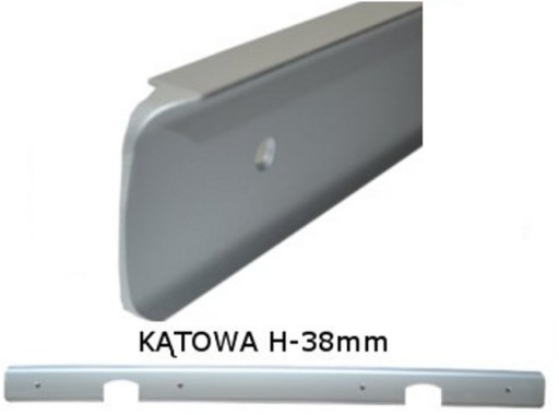 Listwa kątowa do blatu 38mm aluminium