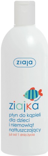 ZIAJKA PŁYN DO KĄPIELI NATŁUSZCZAJĄCY OD 1-GO DNIA