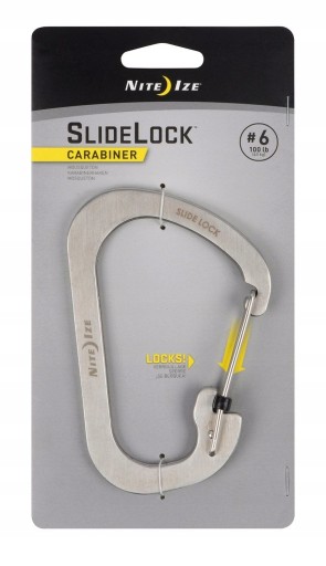 Nite Ize - SlideLock Carabiner 6 Stalowy karabinek