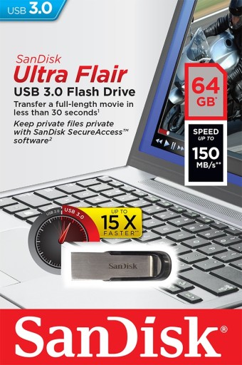 Pendrive szybki dysk Sandisk 64GB USB 3.0 150MB/s