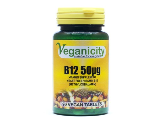 WITAMINA B12 50 WEGE Metylokobalamina VEGANICITY