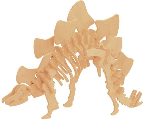 PUZZLE DREWNIANE 3D DINOZAUR STEGOZAUR J002