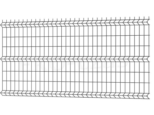 Panel ogrodzeniowy 153 x 250 cm ocynk, drut 4 mm