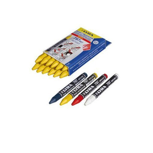 Kreda do oznaczeń LYRA 797 biała długość 120mm