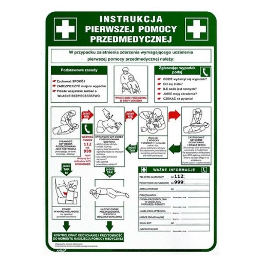 Instrukcja BHP pierwszej pomocy przedmedycznej