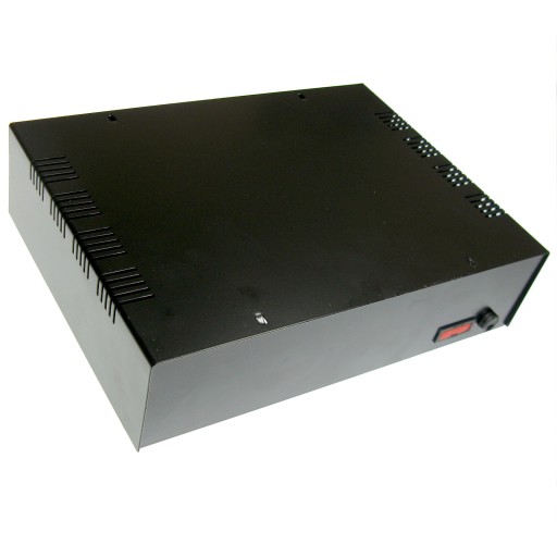 Obudowa metalowa T261 CZARNA bezpiecz.260x190x65mm