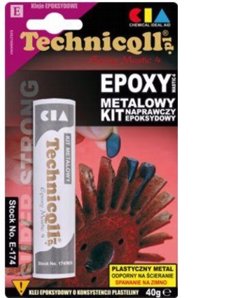 METALOWY KIT EPOKSYDOWY 40g - TECHNICQLL