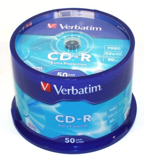 VERBATIM CD-R 700MB 80min 50 sztuk szpindel promo!