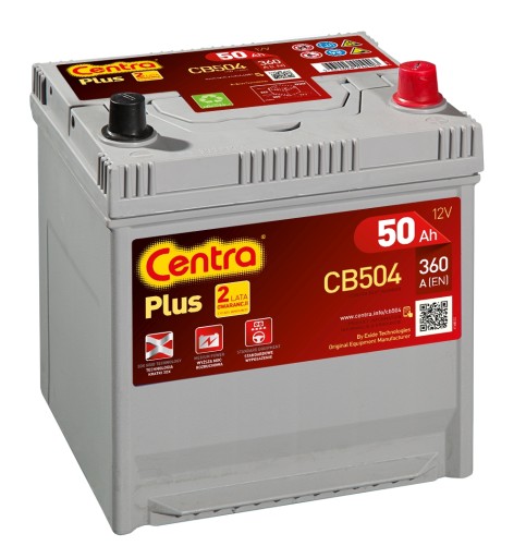 Akumulator CENTRA PLUS CB504 50AH 360A P+