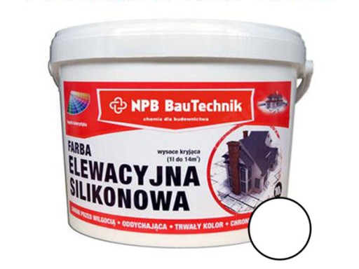 NPB FARBA SILIKONOWA ELEWACYJNA BIAŁA 15kg