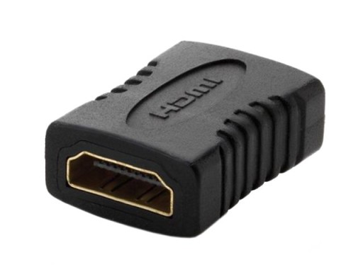 ADAPTER HDMI ŁĄCZNIK PRZEDŁUŻACZ gniazdo GOLD