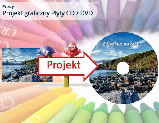 Wykonanie:Prosty projekt graficzny płyty CD / DVD