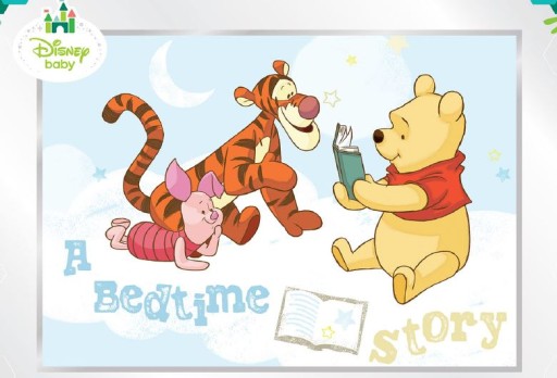 Fototapeta Kubuś Puchatek Disney 152x104cm chmurki