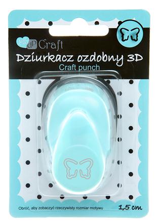 DZIURKACZ OZDOBNY 3D 1,5 CM MOTYL dziurkacze Łódź