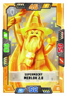 karta nr 25 Supermocny Merlok lego nexo knights 2