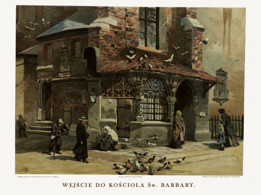 KRAKÓW Kościół Św. Barbary KOSSAK 1896