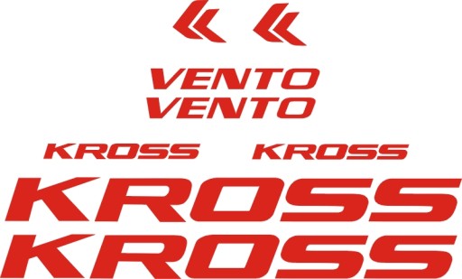 KROSS VENTO 5-9C naklejki rower rama RÓŻNE KOLORY