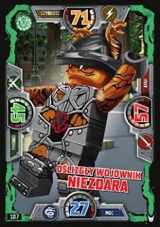 karta nr 107 oślizgły wojownik Lego Ninjago 3