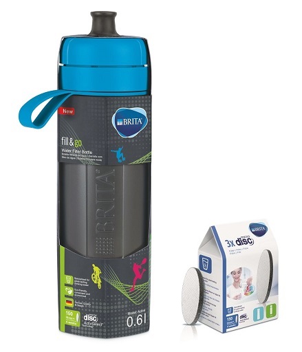 BUTELKA FILTRUJĄCA BRITA ACTIVE +4 WKŁADY MicroDis