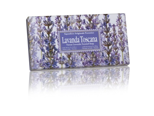 Mydełka zapachowe lawendowe 3x125g w kartoniku LAVANDA TOSCANA