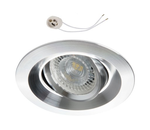 Oprawa sufitowa RUCHOMA do LED 230V GU10 ALUMINIUM