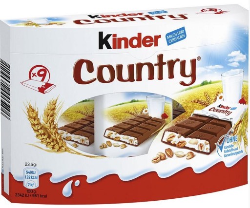 Batonik Kinder Country z Niemiec