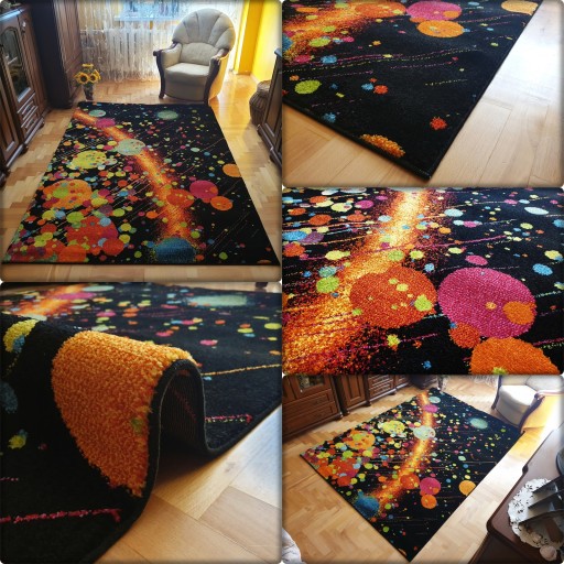 Nowoczesny DYWAN 140x190 #mix wzorów# MIĘCIUTKI modny NOWOŚĆ