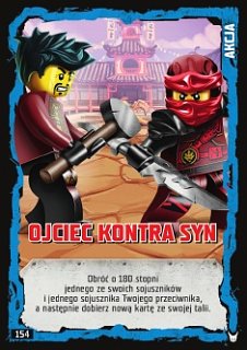 karta nr 154 Ojciec kontra syn Lego Ninjago 3