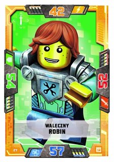 karta nr 27 Waleczny Robin lego nexo knights 2