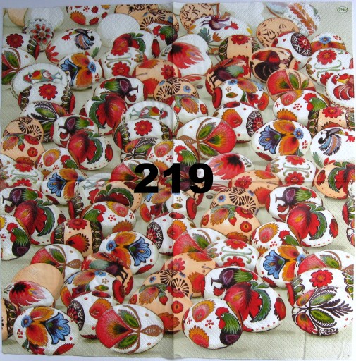 Serwetki do decoupage-1szt-LUDOWE- WIELKANO- NR219