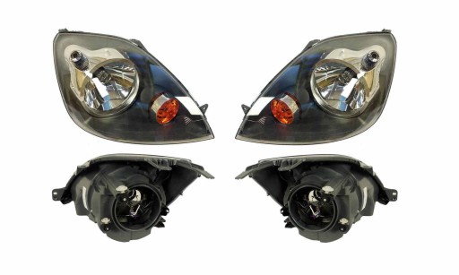 REFLEKTORY Lampy FORD FIESTA MK6 05-08 SILNIK 2szt