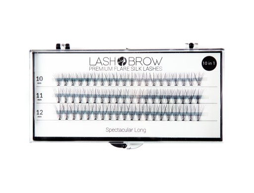 LashBrow kępki Spectacular Long PREMIUM FLARE SILK KLEJ GRATIS