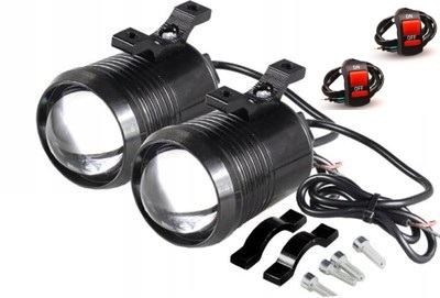 LAMPA HALOGEN LIGHTBAR LED 2SZT U2C +2x WŁĄCZNIK