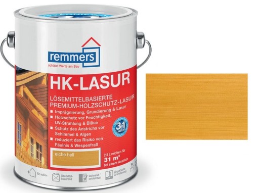 REMMERS IMPREGNAT DREWNA HK-LASUR DĄB JASNY 0,75l