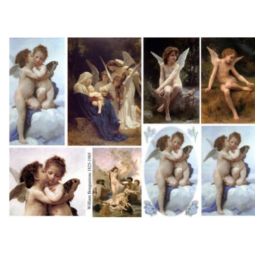 Papier do decoupage KLASYCZNY A4 D0131M