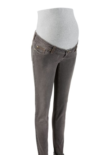 G514 SPODNIE JEANSOWE CIĄŻOWE SKINNY R.46