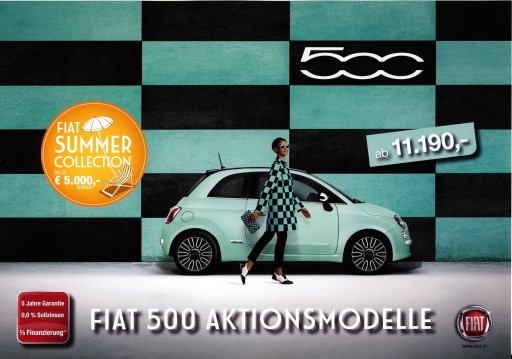 Fiat 500 S PopStar i Lounge prospekt 2016 Austria