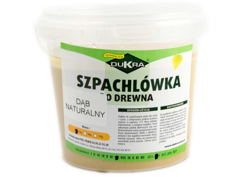 SZPACHLÓWKA SZPACHLA DO DREWNA DĄB DĘBOWA 1,5kg