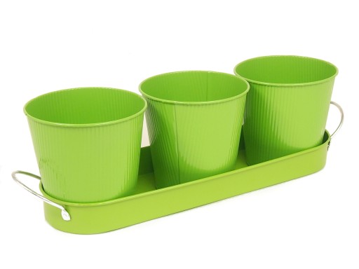 3 DONICZKI DONICZKA 13 cm na ZIOŁA na TACY OCYNK