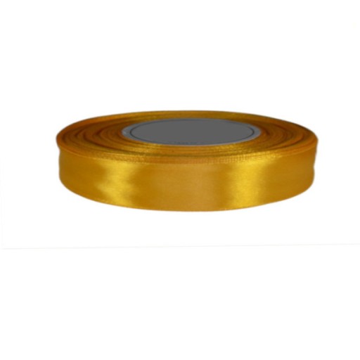 Tasiemka satynowa 12mm 32mb ZŁOTY 8016 wstążka