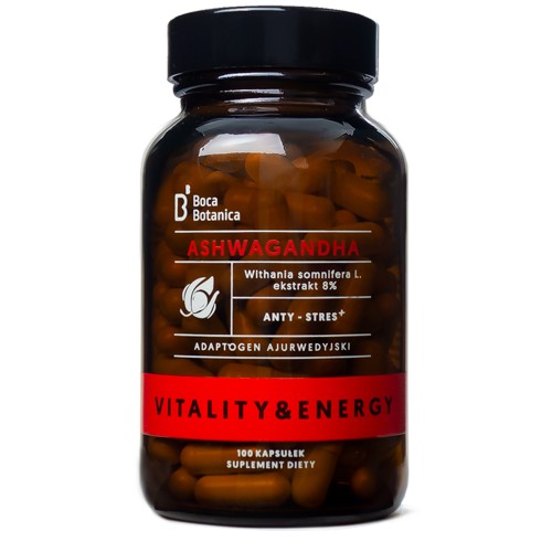 ASHWAGANDHA 8% ekstrakt 500mg NAJMOCNIEJSZY 35:1