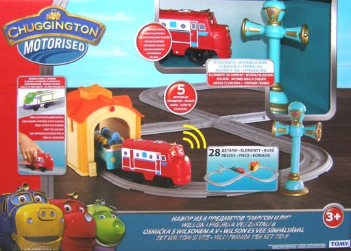 CHUGGINGTON ZESTAW ÓSEMKA LOKOMOTYWA NA BATERIE