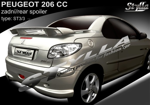 spoiler spojler do Peugeot 206 CC coupe/cabrio 00-