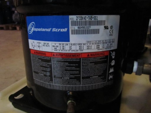 SPRĘŻARKA KOMPRESOR COPELAND mod ZF 33, 28.8 m3/h