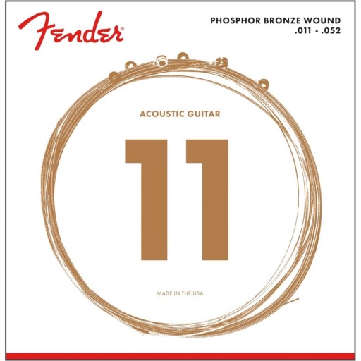 FENDER 60CL Phosphor Bronze struny do gitary akustycznej 11-52